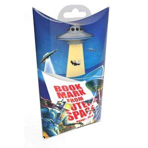 Book Mark: UFO Silver Brand: Thinking Gifts. Book Mark from Outer Space